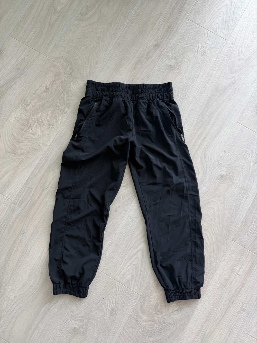 Zella Cropped Women’s Black Elastic-Waist Jogger Pants